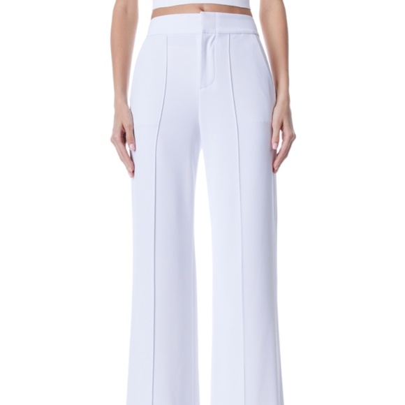 Pants - Alice and Olivia White Dylan pants